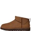 UGG WOMENS NUBUCK FUR LINED ANKLE BOOT - DARK CHESTNUT